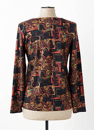 Pull coupe cintrée manches longues marron GEVANA femme