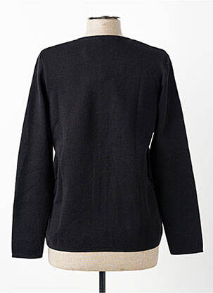 Gilet manches longues fermeture boutonnée sur le devant noir TELMAIL femme
