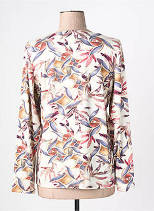 Pull coupe cintrée manches longues beige GEVANA femme
