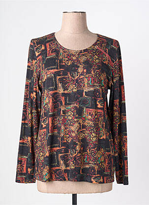 T-shirt manches longues manches longues marron GEVANA femme