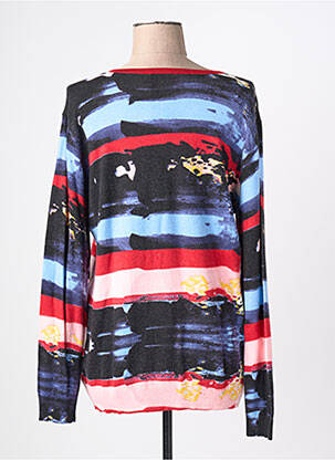 Pull col v manches longues bleu FELINO femme