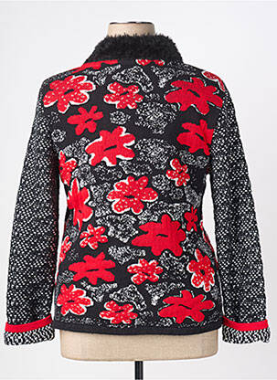 Veste casual col rond noir OLIVIER PHILIPS femme