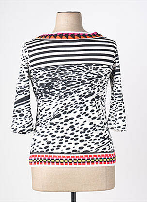 T-shirt manches 3/4 manches longues blanc OLIVIER PHILIPS femme
