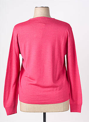 Pull coupe droite manches longues rose GEVANA femme