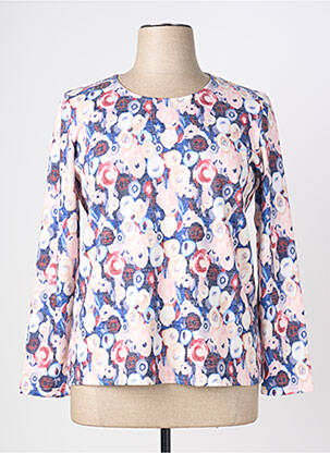 Pull coupe cintrée manches longues blanc GEVANA femme