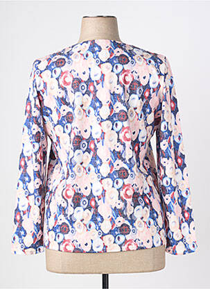 Pull coupe cintrée manches longues blanc GEVANA femme
