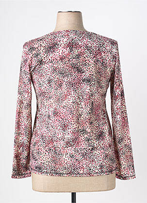 Pull coupe cintrée manches longues rose GEVANA femme