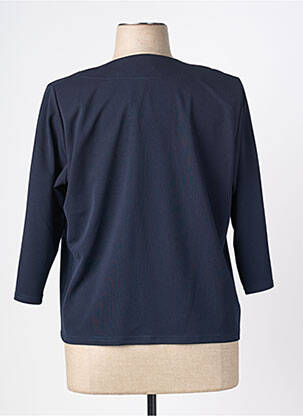 Veste casual coupe droite bleu GEVANA femme