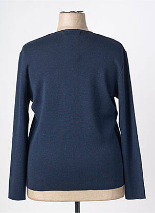 Gilet manches longues coupe cintrée bleu CHASSAGNARD femme