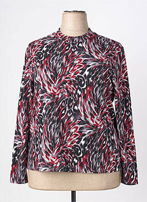 Pull coupe droite manches longues gris GEVANA femme