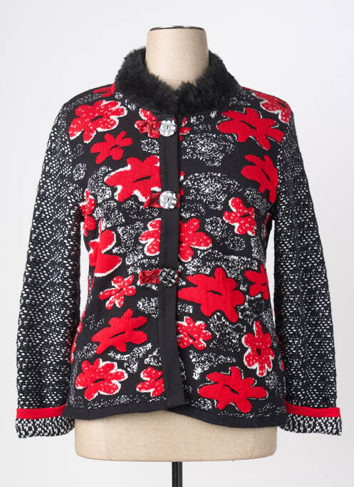 Veste casual col rond noir OLIVIER PHILIPS femme