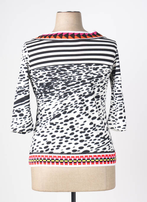 T-shirt manches 3/4 manches longues blanc OLIVIER PHILIPS femme