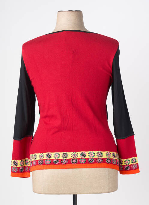 Gilet manches longues stretch rouge OLIVIER PHILIPS femme