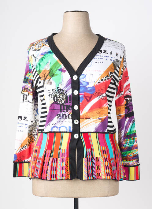 Gilet manches longues stretch blanc OLIVIER PHILIPS femme