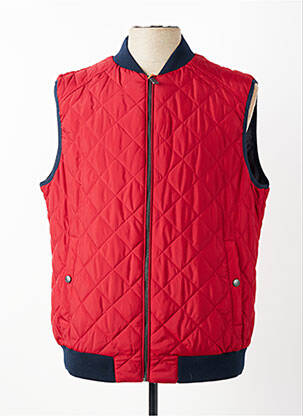 Doudoune poches sans capuche rouge CASUAL SPIRIT homme