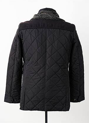 Blouson fermeture zippée sous rabat pressionné noir DELAHAYE homme
