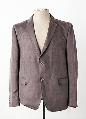 Blazer finition intérieure doublure imprimée gris PETER COFOX homme