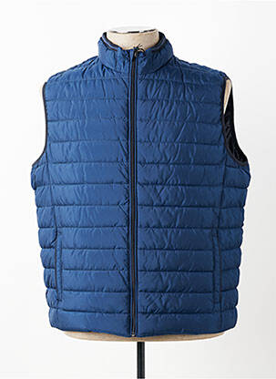 Doudoune poches sans capuche bleu CASUAL SPIRIT homme