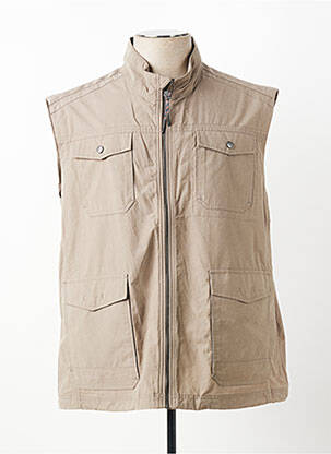 Veste casual coupe droite beige fonce COFOX homme