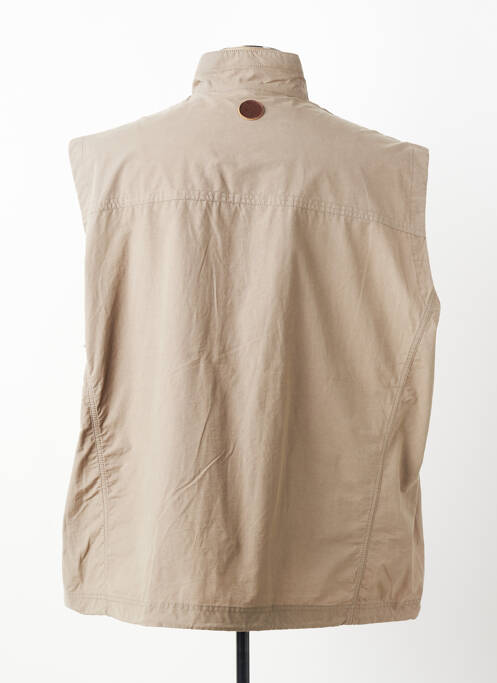 Veste casual coupe droite beige fonce COFOX homme