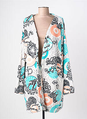 Robe de chambre col v blanc DESIGUAL femme