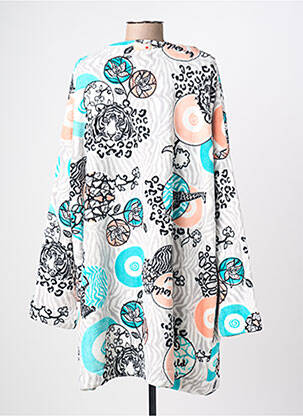 Robe de chambre col v blanc DESIGUAL femme