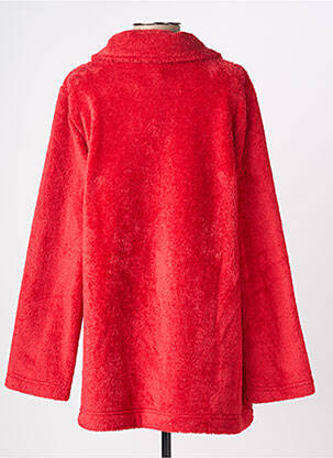 Robe de chambre col chemisier rouge SENORETTA femme