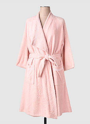 Peignoir manches longues rose CHRISTIAN CANE femme