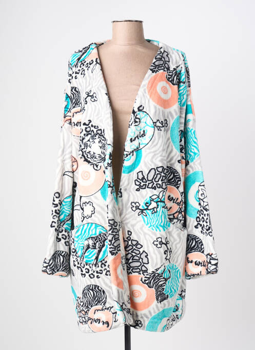 Robe de chambre col v blanc DESIGUAL femme