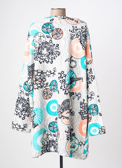 Robe de chambre col v blanc DESIGUAL femme