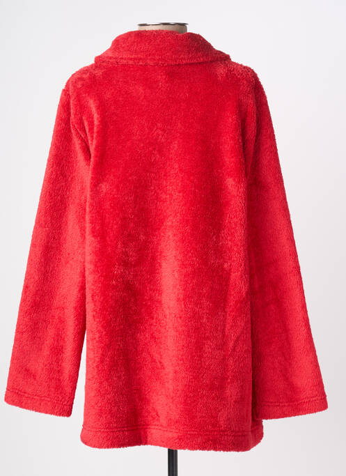 Robe de chambre col chemisier rouge SENORETTA femme