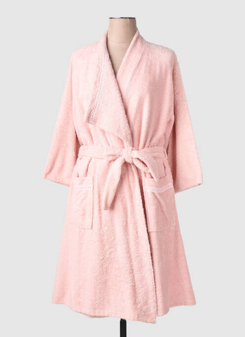 Peignoir manches longues rose CHRISTIAN CANE femme