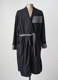Robe de chambre poches noir ATHENA homme