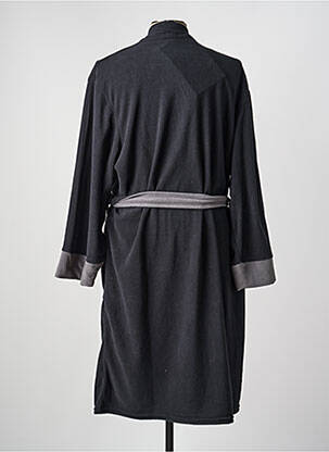 Robe de chambre poches noir ATHENA homme