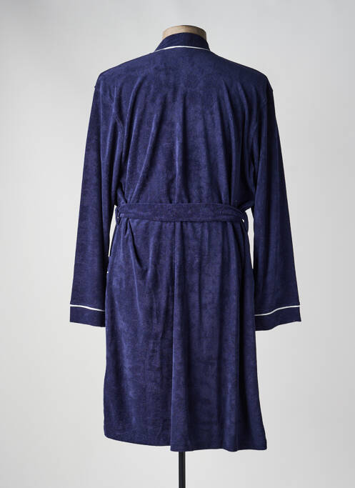 Robe de chambre col v bleu RINGELLA homme