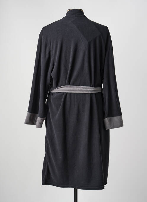 Robe de chambre poches noir ATHENA homme