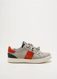 Baskets semelle amovible bout rond gris GBB garcon
