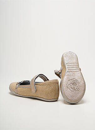 Ballerines  bout rond or LE LOUP BLANC fille