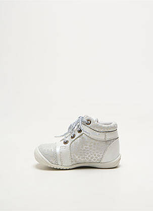 Bottillons fermeture lacets bout rond argent GBB fille