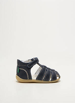 Sandales/nu pieds bout rond bout rond bleu KICKERS garcon