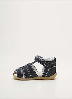 Sandales/nu pieds bout rond bout rond bleu KICKERS garçon