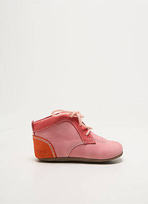 Chaussons/pantoufles semelle amovible bout rond rose KICKERS fille