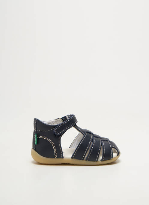 Sandales/nu pieds bout rond bout rond bleu KICKERS garcon
