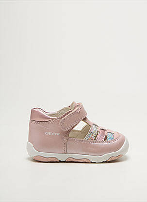 Bottillons fermeture scratch bout rond rose GEOX fille