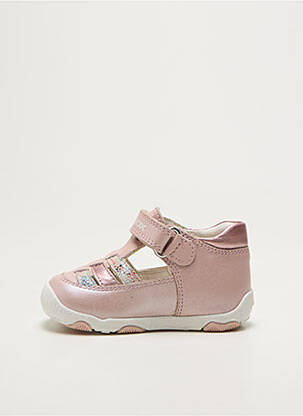 Bottillons fermeture scratch bout rond rose GEOX fille