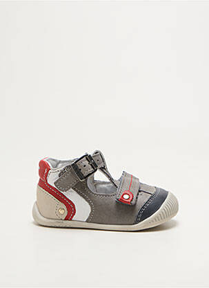 Bottillons bout rond bout rond gris BABYBOTTE garçon