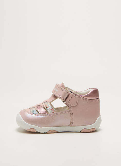 Bottillons fermeture scratch bout rond rose GEOX fille