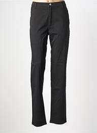 Pantalon slim tissage popeline taille normale noir COWEST femme