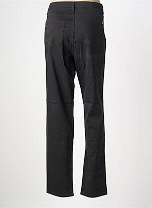 Pantalon slim tissage popeline taille normale noir COWEST femme