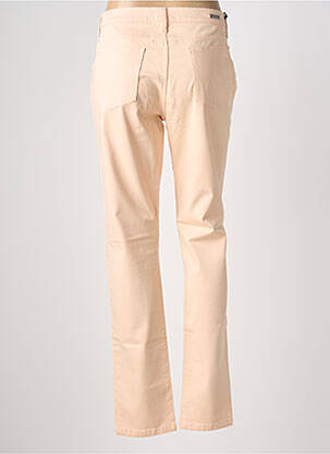 Pantalon slim tissage popeline taille normale rose DESGASTE femme